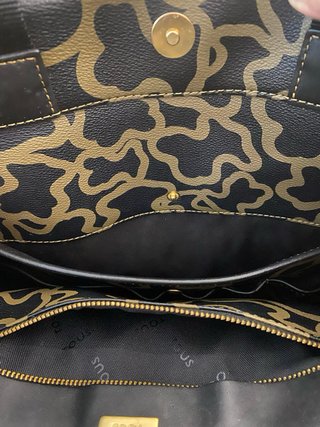 Bolso Capazo TOUS Kaos Original Negro/Dorado