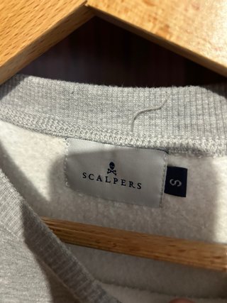 Sudadera Scalpers Gris Talla S Nueva