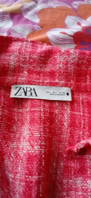 Sobrecamisa Zara Rosa/Roja