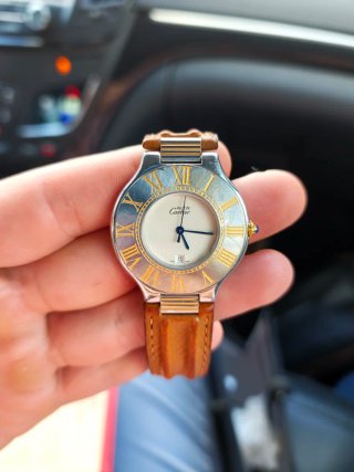 Reloj Must de Cartier 21 Acero y Oro Vintage