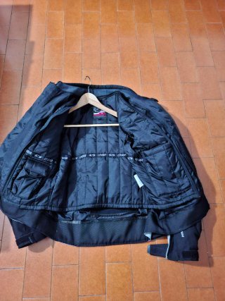 Chaqueta Moto Levi's Negra y Gris talla L