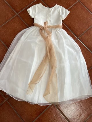 Traje de Comunión Organdí y Raso talla 10.