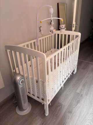 Cuna bebé madera regulable altura