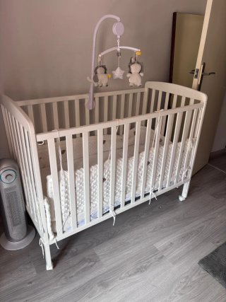 Cuna bebé madera regulable altura