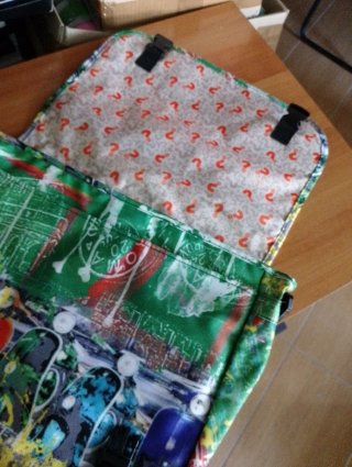 Borsa porta computer con stampa colorata