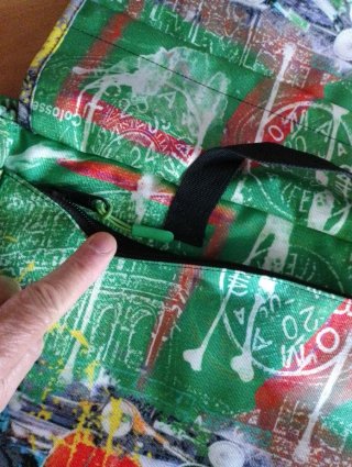 Borsa porta computer con stampa colorata