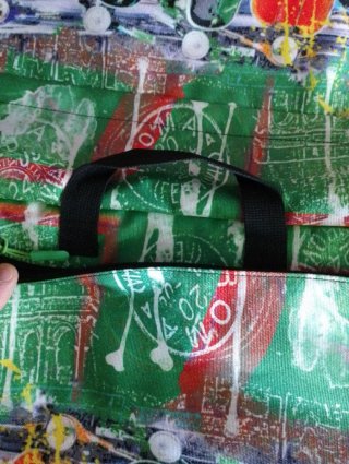 Borsa porta computer con stampa colorata