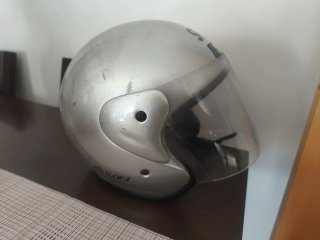 Casco Jet Shiro Plata