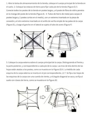 Tienda de campaña verde 4-6 personas sin estrenar