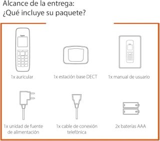 Gigaset Pure 120 - Teléfono inalámbrico DECT con f