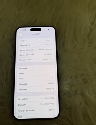 iPhone 15 Pro Max 256GB Azul
