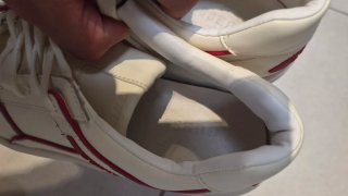 Zapatillas Guess Hombre Talla 43 Blancas y Rojas