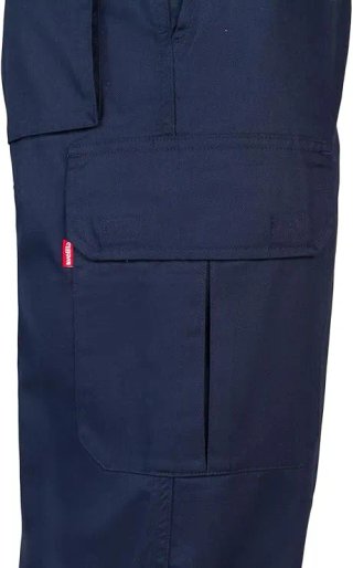 Pantalon trabajo 100% aLGodon color azul Talla 60