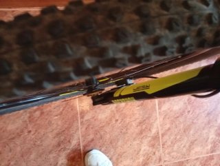 Bicicleta de Montaña Trek Negra y Verde muy cuidad