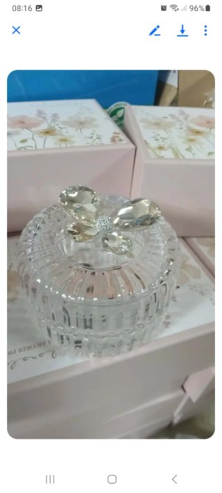 Scatola cristallo farfalla Swarovski