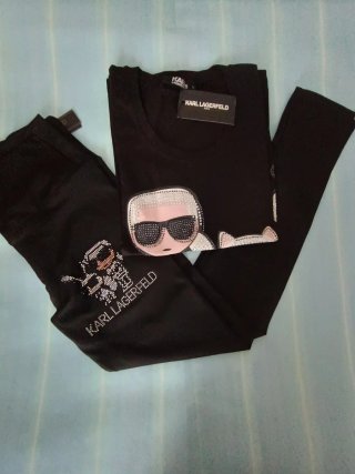 Conjunto Karl Lagerfeld Negro