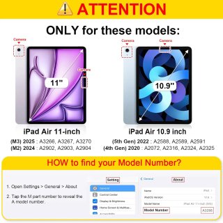 Funda para iPad Air 11 Pulgadas 2025(M3)/2024(M2)