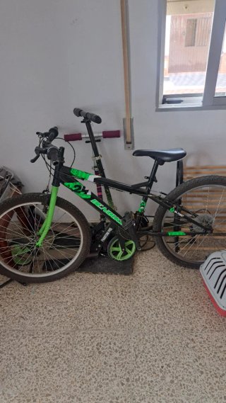 Bicicleta Montaña 24 Negra/Verde
