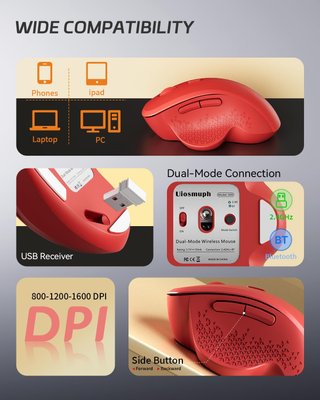 Ratón Uiosmuph G09 Bluetooth Recargable PRECINTADO