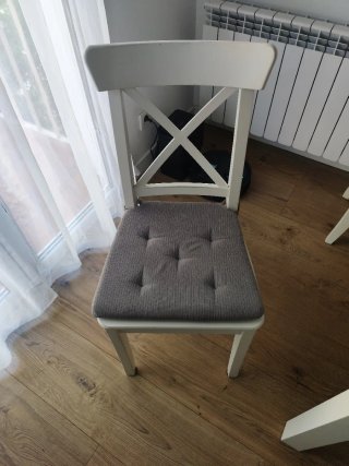 Sedia Bianca in Legno Ikea