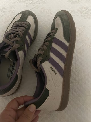 Adidas Zapatillas Verde Militar y Morado Nuevas