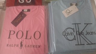 Camisetas 100/100 algodón de todas las marcas