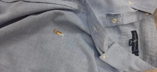 Ralph Lauren XL 100% Cotone Blu/Grigio
