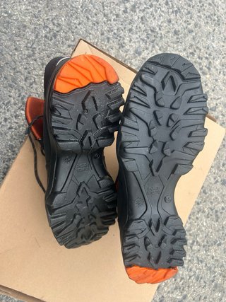 Botas de trabajo No Risk negras y naranjas
