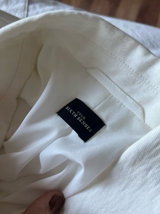 Traje chaqueta blanco mujer