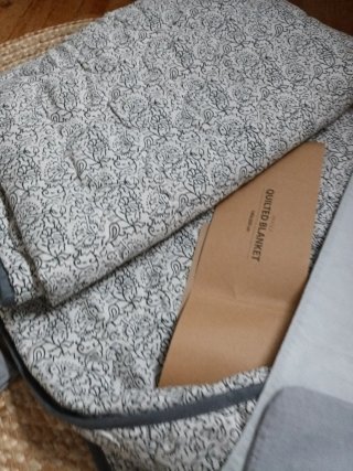 Colcha bouti gris