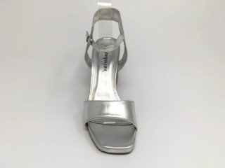 Sandalias Plataforma Tacón Plata