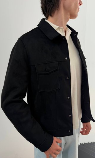 Chaqueta Zara efecto ante negra