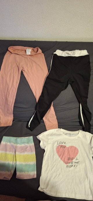 Lote Conjunto 2 mallas y camiseta 9-10 años