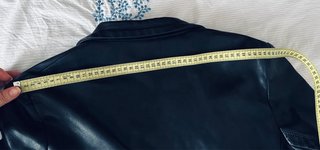 Chaqueta Piel Natural Negra Talla M
