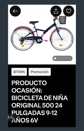 Bicicleta niña 9-12 años