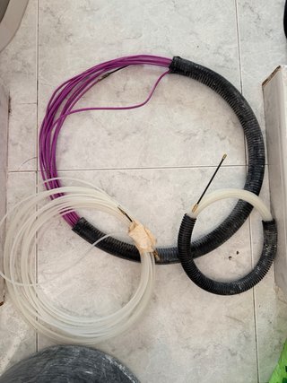 Rollos de cable RCT, cajas electricidad, materiale