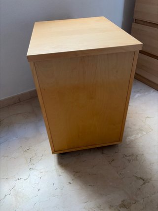 Cajonera scrivania in legno con ruote Ikea