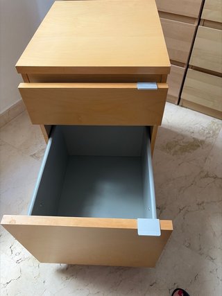 Cajonera scrivania in legno con ruote Ikea