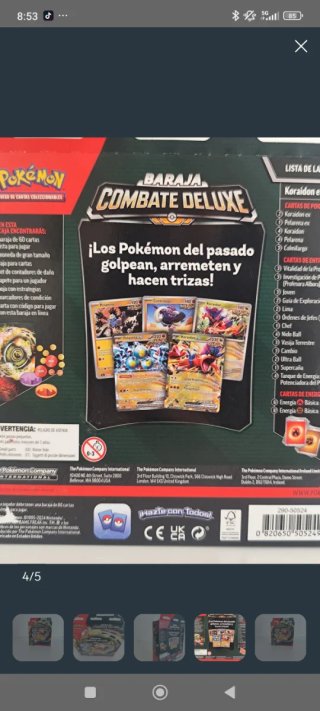 Baraja Combate Deluxe Pokémon Koraidon EX