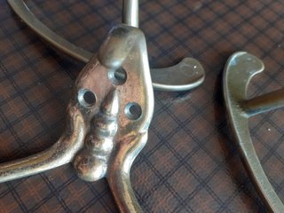 Gancio appendiabiti vintage a cuore anni '50