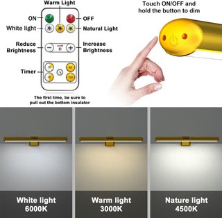 Lámpara LED de pared con mando