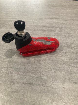 Pinza Antirrobo Moto Roja