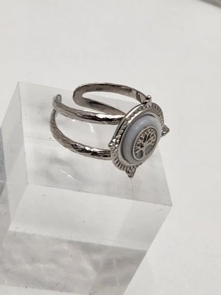 Anillo Árbol de la Vida Acero Quirúrgico Ajustable