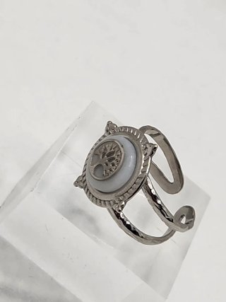 Anillo Árbol de la Vida Acero Quirúrgico Ajustable