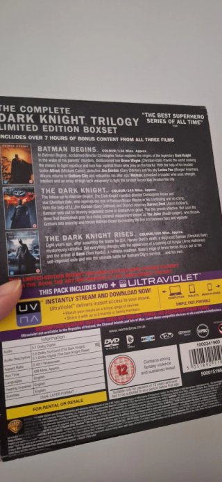 DVD The Dark Knight Trilogy Edición Limitada