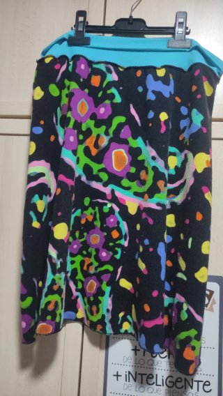 Falda Retro años 90/Y2K Multicolor Talla Única