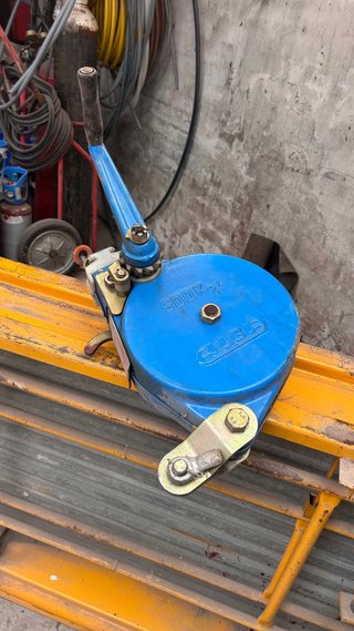 Andamio colgante en perfecto estado