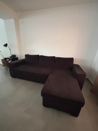Sofá Cama Chaise Longue Negro