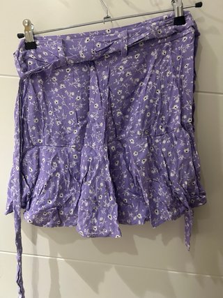 Falda pantalón Zara floral M