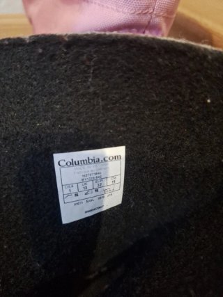 Botas de nieve Columbia, rosas y grises talla 32